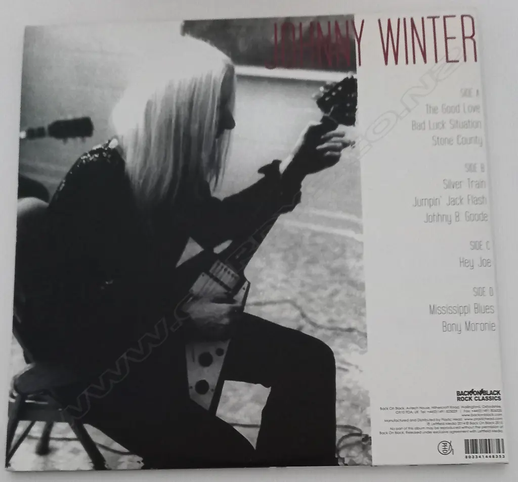 Johnny Winter, Good Love in San Diego (Double album, red vinyl) Image 1++